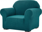 subrtex SU paksendatud Stretch diivanikate, 1 t&uuml;kk, Slipcover elutuppa, pehmed m&ouml;&ouml;bli kaitsjad lastele/koertele, pestav, diivanikatted (tool, teal)
