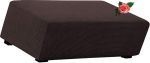 Tooli kate Ristk&uuml;likukujuline Velvet Jacquard kate Ottomani Jalahoobi Stretch Cover Tooli kate Ottomani (V&auml;rv : #7, Suurus : 95x70-85cm)
