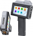 UPRINTJET BT-HH6210B Handheld Inkjet Printer with 4.3 Inch Touch Screen, Portable Handheld Printer with Solvent Ink Cartridge, Inkjet Coder for Logo, Picture, Production Date, QR Code, Barcode