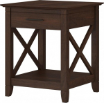 Bush Furniture Key West V&auml;ike k&uuml;ljelaud koos hoiuga Modernne talumajapidamise akentne riiul elutuppa, v&auml;rviga Bing Cherry