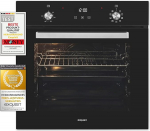 Exquisit sisseehitatud k&uuml;psetusahi EBE76-9-H-020 Must | Touch | Taimer | Grill | 60 cm