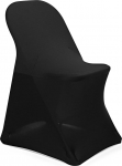 Lann's Linens Spandex kokkupandav toolikate pulmade, pidude ja bankettide jaoks Must