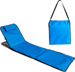 PINCHO Sonnenliege Klappbar, Strandmatte Mit R&uuml;ckenlehne, Liegestuhl Klappbar, Picknickdecke mit Kissen, Strandliege Leicht Faltbar - 155x55 cm, 6 Positionen, 600D, Transportgriff