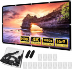 Beamer Leinwand 120 Zoll Outdoor, 16:9 HD Faltbarer Beamer Leinwand, Leinwande Wand Anti Licht, 4K Projector Screen Hanging Doppelseitige, Leinw&auml;nde f&uuml;r Zuhause, Schule, Treffen