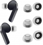 AZLA Max for Galaxy Buds 4 Pro & Galaxy Buds 3 Pro - Samsungi sertifitseeritud asendusk&otilde;rvaklapid, meditsiinilised silikoonist k&otilde;rvaklapid, r&otilde;hu v&auml;hendamise mugavus ja selge helifilter (3 paari) (must, MS/M/ML)