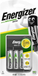 Energizer laetav akulaadija AA/AAA patareidele, laadimisalus, 1 tk.