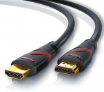 CSL- Ultra HD 4K HDMI kaabel valge/punane/must V2, must