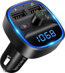 LENCENT Bluetooth FM saatja auto, muusikaadapter autoraadio jaoks, auto Bluetooth sigaretis&uuml;&uuml;taja k&auml;ed-vabad s&uuml;steem, 2 USB pesa, toetab SD-kaardi USB pulgad