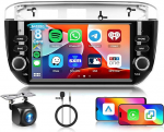 [6G+128G] 8-tuumaline autoraadio Fiat Punto 2010-2016/Linea 2012-2015 Android raadio Bluetooth Navi, Hodozzy 2 DIN 7-tollise puuteekraaniga juhtmevaba Carplay Android auto, WiFi Canbus DSP FM RDS + kaamera