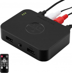 Bluetooth 6.0 Adapter Stereoanlage，Aux Bluetooth Audio Empf&auml;nger kompatibel mit Lautsprecher, Verst&auml;rker und Autoradio AVRC/A2DP/HFP