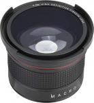 awstroe 58 mm 0.35X Fisheye Lens Super Wide Angle Lens for Canon/Nikon/Sony/Minolta/Pansonic/Olympus/Pentax SLR DSLR Camera Black