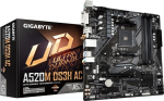 GIGABYTE A520M DS3H AC emaplaat - AMD Ryzen 5000 seeria protsessorid, 5+3 faasi VRM, kuni 4733 MHz DDR5 (OC), 1xPCIe 3.0 M.2, GbE LAN, WiFi 5, USB 3.2 Gen 1