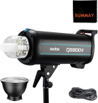 Godox QS400II Professional Studio Moonlight Strobe Flash Light 400 W GN65 koos modelleerimisstuudio v&auml;lklambi valgusega stuudiofotograafia portreele