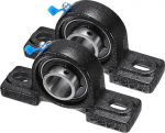 QUARKZMAN Pack of 2 UCP205-16 Pillow Block laagrid 1 tolli puuriga laagri korpus Valuraua &auml;&auml;rikuga laagri korpus