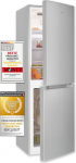 Exquisit KGC195-65-NF-330E Fridge-Freezer Silver / No Frost / Net Capacity: 193 L / Temperature Control