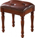 hocker Solid Wood Makeup Bedroom Dressing Bench Household Vanity Bench Piano hocker Shoe Change hocker (Color : Brown, Size : 40x30x45cm)