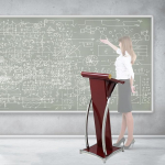 Lektorite poodiumi stend, 118 cm k&otilde;rge kantsel koos kaldpuldi ja peremehe stendiga, mis on valmistatud metallist b&uuml;roo, pulmade, restorani, peremehe stendi, vastuv&otilde;tulaua ja pliiatsi/ pliiatsiga.