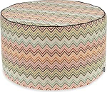 H.O.C.K. Maribel &otilde;uepadi koos t&auml;idisega istmepadi Dekoratiivpadi v&auml;rviline Multi Zigzag Boho (l&auml;bim&otilde;&otilde;t 60 x 35 cm)