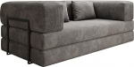 Luxusbetten24 Lazy Designer diivan 3-kohaline Cord helehall v&auml;rviga