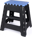 JOLLY Folding Stool Large - Stable & Robust, Maximum Load 150 kg, Ideal for Children and Adults, Versatile: Bathroom, Camping, Garden & Travel, Space-saving & Portable (52 x 33 x 4.5 cm Folded)