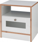 trendteam smart living - 2 tuba &ouml;&ouml;kapi komplekt - elutuba - kokkupandud m&otilde;&otilde;tmed (B x K x S) 45 x 47 x 35 cm - v&auml;rv valge ja kuusepuu - 330001800