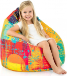 Italpouf L Laste Bean Bag, Indoor, Bean Bag tool lastele, EPS helmed t&auml;idis, eemaldatav kate, masinpesuk&otilde;lblik, laste tool, sertifitseeritud, v&auml;rske