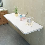 Schwimmender faltbarer DropLeaf Tisch - platzsparendes Wand-Design f&uuml;r K&uuml;che, Esszimmer oder Home Office