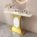 Moderner Konsolentisch mit rechteckiger Basis, Wandfl&auml;chen, seitlicher Flur, Eingangsbereich, Konsolentisch f&uuml;r den Eingangsbereich, industrieller Akzenttisch f&uuml;r den Eingangsbereich, schmal