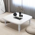 Quadratischer Klappbarer Tatami Couchtisch, Japanischer Bodentisch Niedriger Tisch zum Sitzen Auf Dem Boden, Tragbarer Picknicktisch f&uuml;r Drinnen und Drau&szlig;en(Style 5,70x70x30cm)