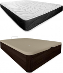 Somnia Descanso - Bombay p&ouml;&ouml;ratav m&auml;luvahumadrats - puidust kokkupandav suure mahutavusega - Wenge 90 x 190 cm