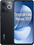 realme Note 70T nutitelefon, 4+256GB, pika t&ouml;&ouml;ajaga aku 6000 mAh, ArmorShell kaitse, ainult 7.94mm paksus, kuni 4+8GB d&uuml;naamiline RAM, NEXT AI, laadija ei kuulu komplekti, musta v&auml;rvi