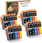 D&C 20x printerikassette Canon PGI-520 CLI-521 Pixma IP3600 seeria IP4600 seeria IP4600X IP4700 MP540 MP550 MP560 MP620 seeria MP630 MP640 seeria MP640R MP980 MP980 MP980 MP9 90 MX89060 MX870 jaoks.