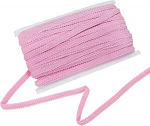 Gimp Braid Trim, 1/2 tolli 12 cm x 25 meetrit pol&uuml;esterist kootud trimmi pitsilint kangas polsterdus trimmi &otilde;mblemiseks / kost&uuml;&uuml;mide / kodukujundus / DIY k&auml;sit&ouml;&ouml; / kardinad / ehted tegemiseks [roosa]