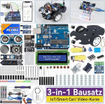 SunFounder Ultimate Starter Kit, mis &uuml;hildub Arduino UNO IDE Scratchiga, 3-in-1 IoT/Smart Car/Basic Kit, Online &otilde;petused, ingliskeelsed videokursused, 192 komponenti, 87 projekti, algajatele alates 8