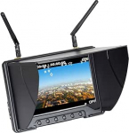 7'' FPV monitor 5.8GHz Kahe antenniga kaamera v&auml;lismonitor koos DVR-i sisseehitatud aku ja p&auml;ikesevarju kapuutsiga (SMA ANT)