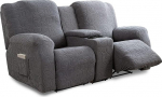 YUEANG Loveseat Recliner Chair Cover koos Center Console Stretch Diivan Covers Slipcovers m&ouml;&ouml;bli kaitsja Diivan Cover paks pehme pestav Recliner Diivan Lounger Diivan Loveseat