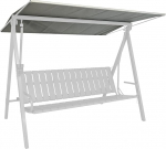 Angerer Freizeitm&ouml;bel GmbH Hollywood kiikede p&auml;ikesevarju - sobib paljudele 3-kohalistele Hollywood kiigedele - kiikede katus Made in Germany (Draltex graniit, 210 x 145 cm)