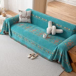 Treer Chenille diivanitekk tupsuga, boheemlasliku stiili diivanitekk diivanitekk L-kujuline nurgadiivan p&ouml;&ouml;ratav diivanitekk diivanitekk diivanitekk tugitoolitekk 1 2 3 4-kohaline (180 x 260 cm,