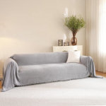 RAMEFILD Diivanikate, Sektsiooniline diivanikate 3 padjale, diivan, &scaron;enill, kaltsumustriga, pestav, lemmikloomade diivanikaitse koertele, Boho diivanim&ouml;&ouml;bel Slipcover (Hall, XXL, 180,3 x 381 cm)