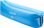 Captain Mike Air Diivan - T&auml;ispuhutav diivan ilma pumbata - Rannapuhkealus - Kokkupandav ja kaasaskantav - sisaldab seljakotti - 190 x 70 cm - rannale, aeda, reisile, telkimiseks (sinine)