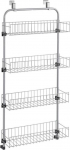 Metaltex Baskets@Door Door Shelf, Silver, 45 x 17 x 103 cm