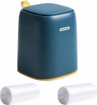 Mini laua pr&uuml;gikast koos l&uuml;kandkattega, v&auml;ike pr&uuml;gikast laua, kontori, k&ouml;&ouml;gi jaoks, v&auml;rviline plastist pr&uuml;gikast koos 2 rulli pr&uuml;gikottidega (merev&auml;e sinine)