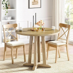 Tribesigns &uuml;mmargune s&ouml;&ouml;gilaud, k&ouml;&ouml;gilaud s&ouml;&ouml;gituppa, elutuppa, 80 cm s&ouml;&ouml;gilaud 2-4-le inimesele, talumajapidamise s&ouml;&ouml;gilaud puidust lauaplaadi ja jalgadega, maal&auml;hedane pruun