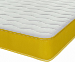 eXtreme comfort ltd Cool Touch Colours Wave Hybrid Memory Foam madrats ja Pinna Coil Spring madrats, 18 cm s&uuml;gavus, kollane, &uuml;heinimesevoodi 90 x 190 cm