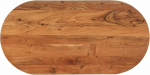 vidaXL lauaplaat, puidust lauaplaat, ovaalne, m&ouml;&ouml;bliplaat k&uuml;ljelauale, baarilauale, t&auml;ispuidust lauaplaat, lauaplaat, asendusplaat, 120 x 60 x 2,5 cm, massiivne akaatsiapuit.