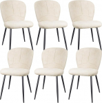 S&ouml;&ouml;gitoa toolid, 6 tooli, k&ouml;&ouml;gitoolid, polsterdatud toolid, mustade metalljalgadega kangast seljatugi, s&ouml;&ouml;gituppa, elutuppa, magamistuppa, beeži v&auml;rvi