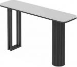 Moderner schmaler Konsolentisch - 59-Zoll-Akzenttisch f&uuml;r den Eingangsbereich, Wohnzimmer, Flur und Sofa - Stilvolles schwarzes Design, perfekt f&uuml;r kleine R&auml;ume und als Heimdekoration