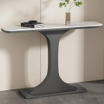 Console Table den Eingangsbereich, Langer Flurtisch, Couchtische Hinter dem Sofa, Metallrahmen, Moderner Konsolentische for Wohnzimmer(Black B,150cm/59in)