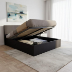 WEBER INDUSTRIES Barcelona 035316 Voodiraam peaplaadiga / lamellraam 140 x 190 cm Must