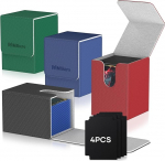 Mlikero Premium Trading Card Box Fit for MTG Card, Deck Box &uuml;le 100 kaardid, Magnetic Card Box &uuml;hilduv spordi, Magic Cards